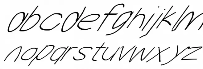 MewTooHand UltimateItalic Wide Fonte MINÚSCULAS