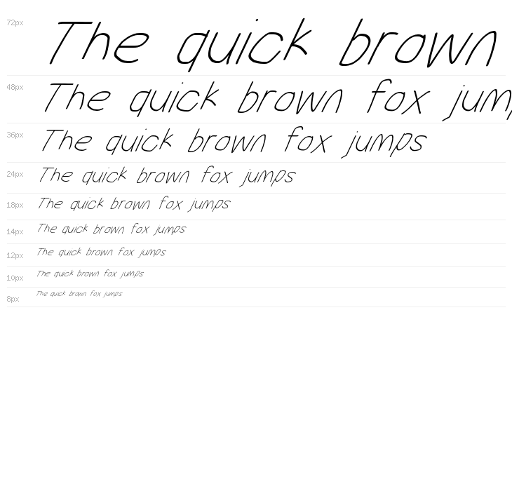 MewTooHand UltraItalic Waterfall