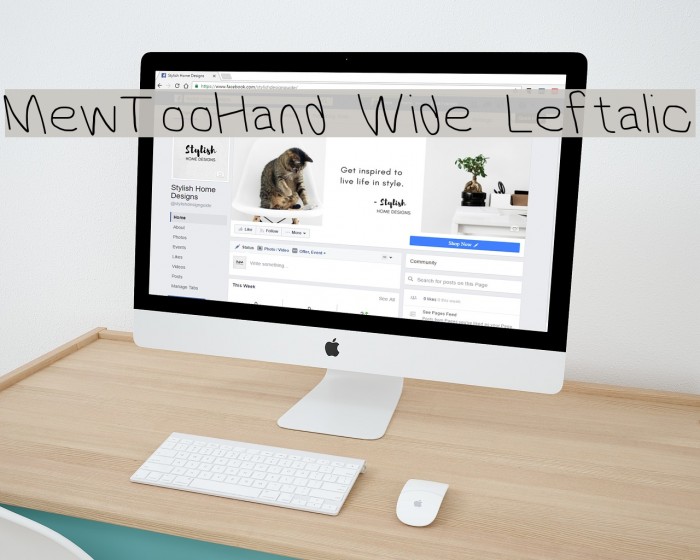 MewTooHand Wide Leftalic Example 1