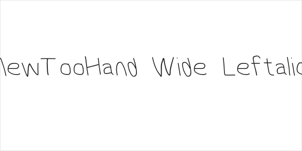 MewTooHand Wide Leftalic Logo