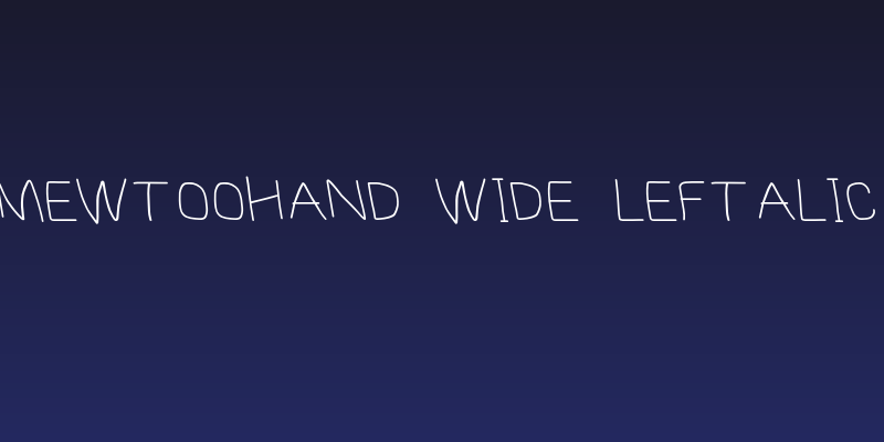 MewTooHand Wide Leftalic Social Header