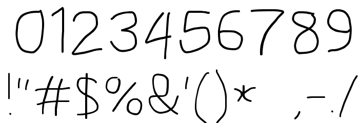 MewTooHand Wide Font OTHER CHARS