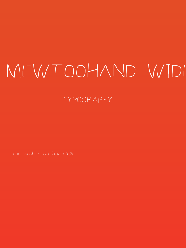 MewTooHand Wide Poster