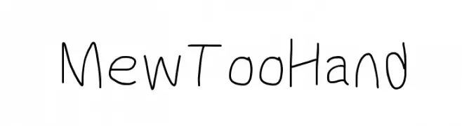MewTooHand  font caratteri gratis
