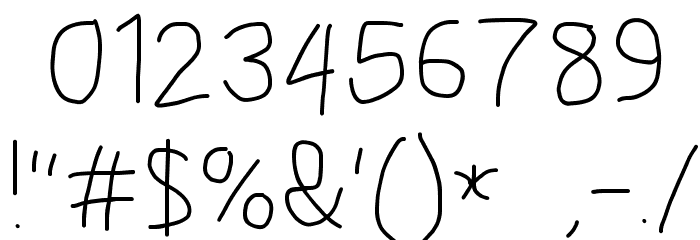 MewTooHand Font OTHER CHARS