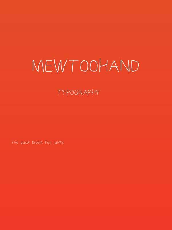 MewTooHand Poster