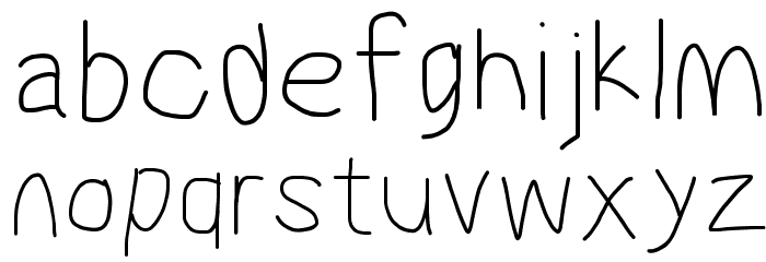 MewTooHand Font LOWERCASE