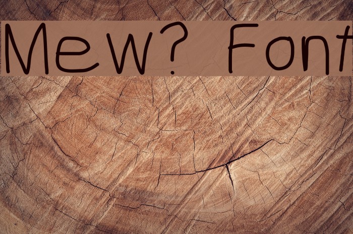 Mew? Font examples
