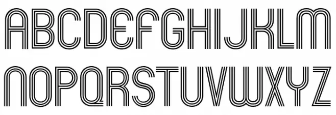 Mexcellent-Regular フォント 大文字