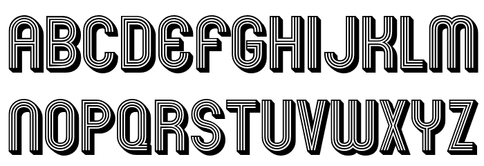 Mexcellent3D-Regular Font LOWERCASE