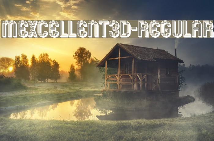 Mexcellent3D-Regular Font examples