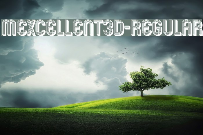 Mexcellent3D-Regular Font examples