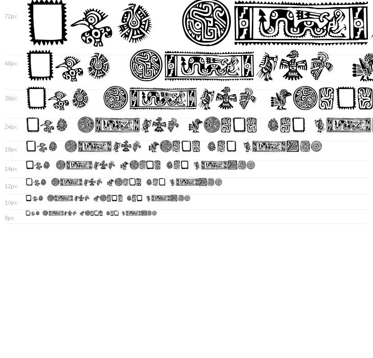 Mexican Ornaments Waterfall