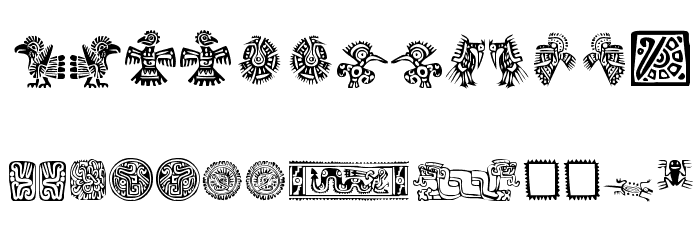Mexican Ornaments Font LOWERCASE