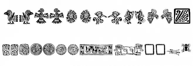 Mexican Ornaments خط أحرف صغيرة
