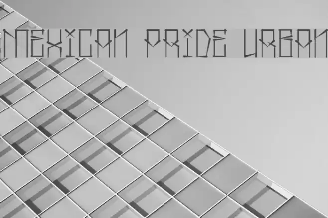 Mexican Pride Urban Font examples