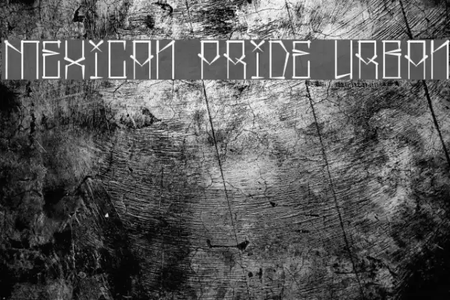 Mexican Pride Urban Font examples