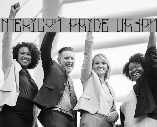 Mexican Pride Urban Font examples