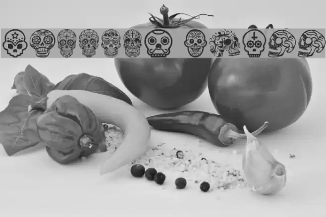 Mexican Skull Font examples