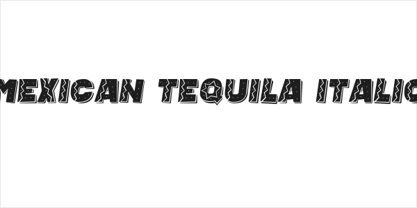 Mexican Tequila Italic Logo