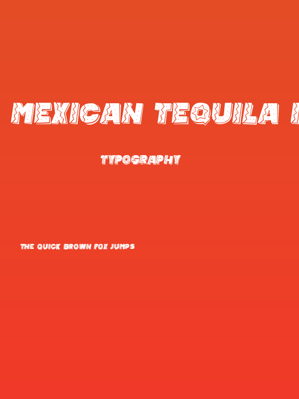 Mexican Tequila Italic Poster