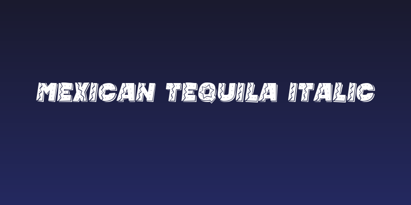Mexican Tequila Italic Social Header