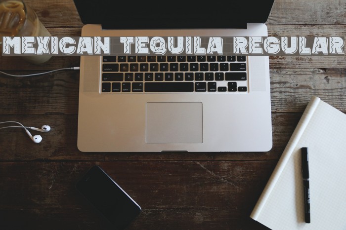 Mexican Tequila Regular Font examples