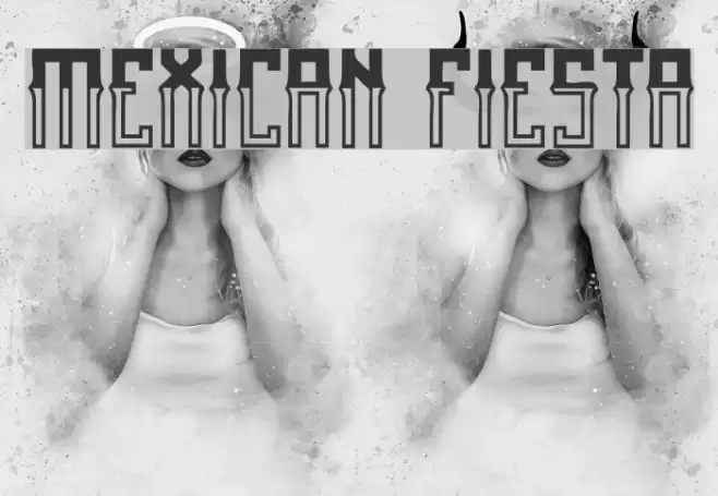 Mexican fiesta Font examples