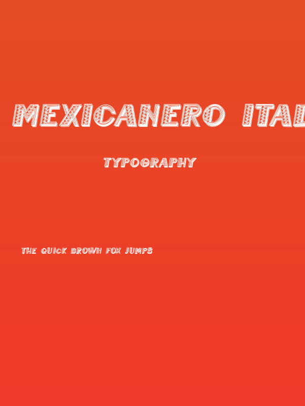 Mexicanero Italic Poster