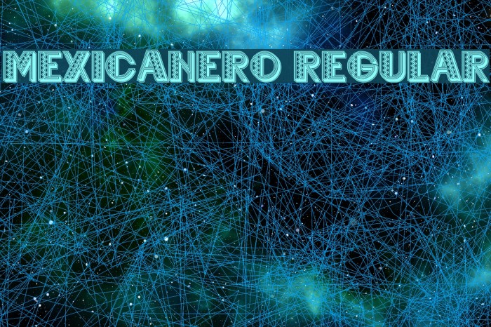 Mexicanero Regular Font examples