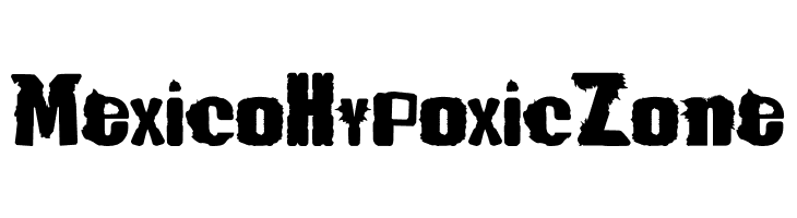 Mexico Hypoxic Zone  Frei Schriftart Herunterladen