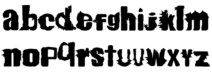 Mexico Hypoxic Zone Font LOWERCASE