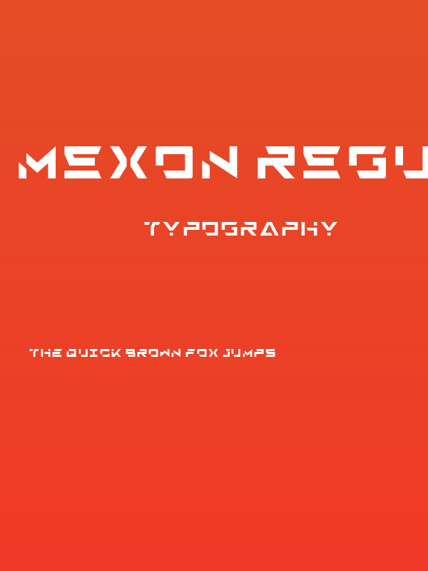 Mexon Regular Poster