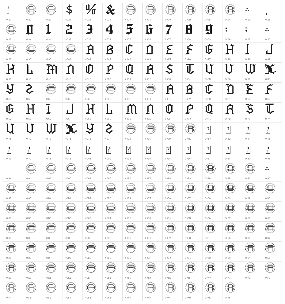 Mexside Demo Character Map