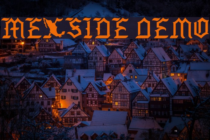 Mexside Demo Font examples