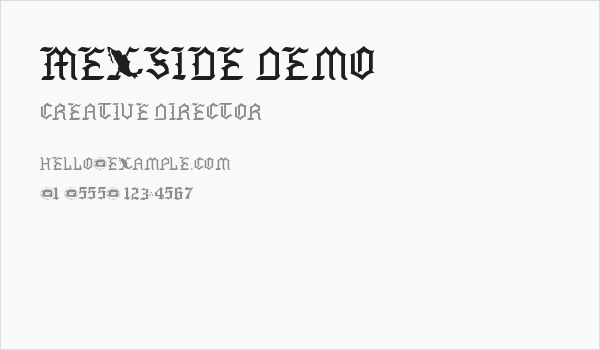 Mexside Demo Business Card