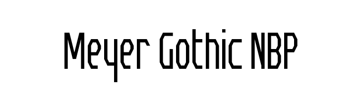 Meyer Gothic NBP  les polices de caractères gratuit tlcharger