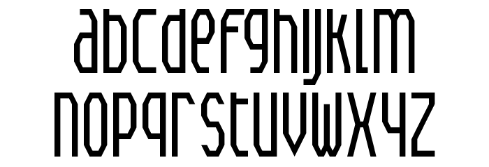 Meyer Gothic Unicase NBP Font LOWERCASE