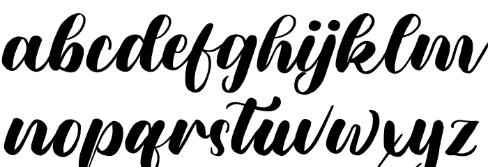Meylani Font LOWERCASE
