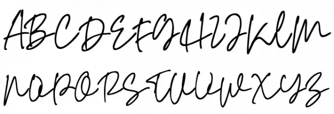 Meylha 字体 大写
