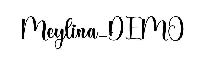 Meylina_DEMO  免费字体下载
