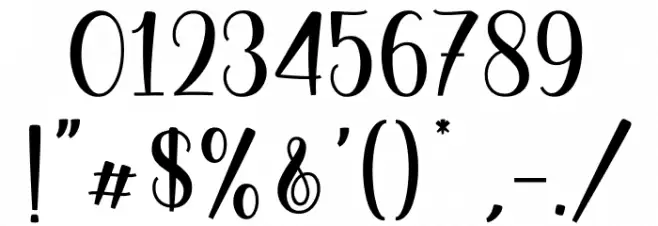 Meylina_DEMO Font OTHER CHARS