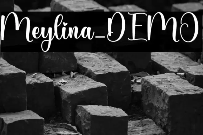 Meylina_DEMO Font examples