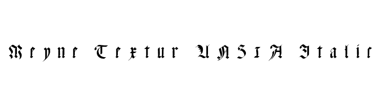 Meyne Textur UNZ1A Italic  नि: शुल्क फ़ॉन्ट्स डाउनलोड