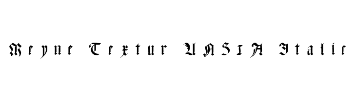 Meyne Textur UNZ1A Italic  免费字体下载