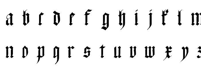 Meyne Textur UNZ1A Italic Font LOWERCASE