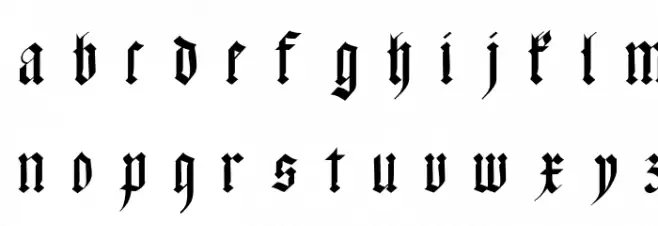 Meyne Textur UNZ1A Italic 字体 小写