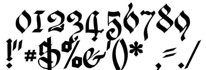 Meyne Textur UNZ1A Font OTHER CHARS