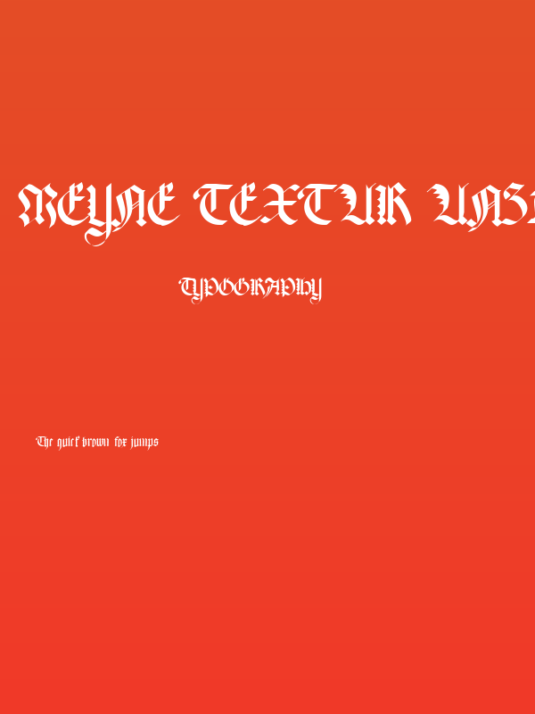 Meyne Textur UNZ1A Poster