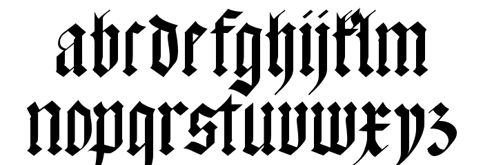 Meyne Textur UNZ1A Font LOWERCASE
